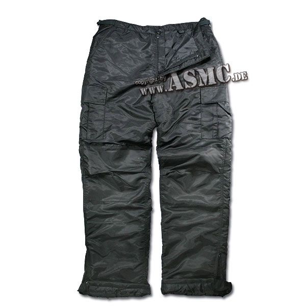 Pantaloni BDU nylon nero versione invernale