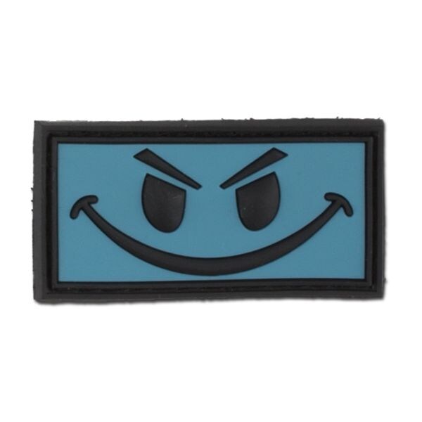 Patch 3D Male Smiley ice-blue