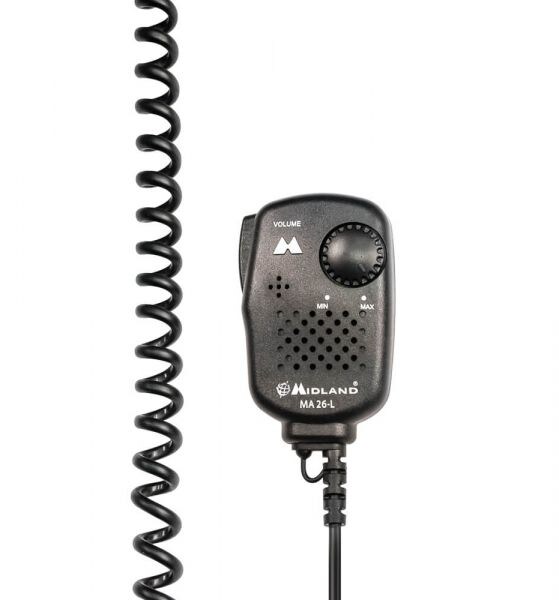 Microfono con altoparlante integrato MA26-L mini Midland