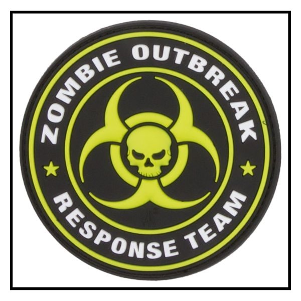 Patch 3D Zombie Outbreak Response Team effetto neon