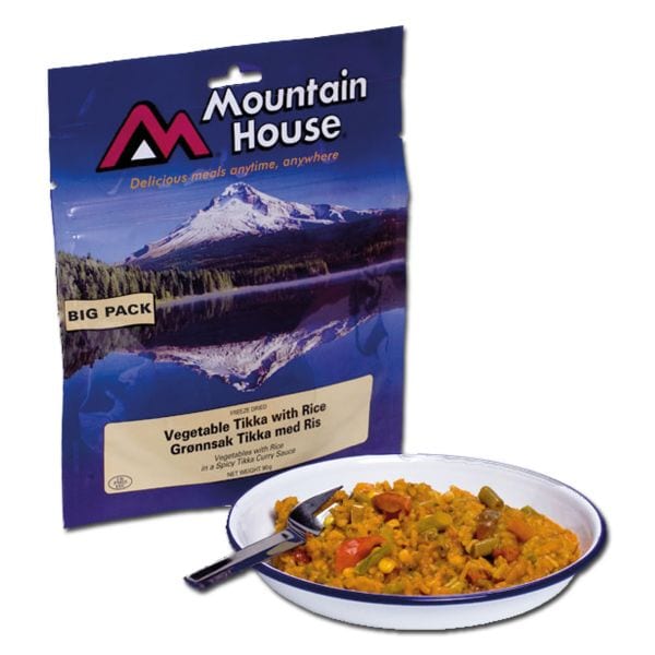 Mountain House Tikka di verdure con riso vegetariano Big pack