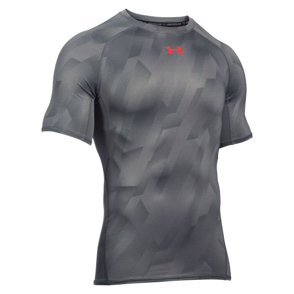 T-Shirt da uomo Compression HG, UA, colore grigio