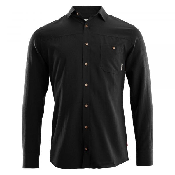 Camicia marca Aclima LeisureWool Woven Wool jet black