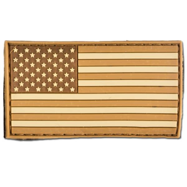 3D-Patch Flagge USA coyote