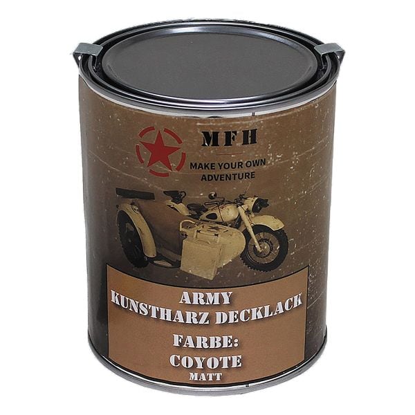Vernice militare da 1 litro marca MFH coyote
