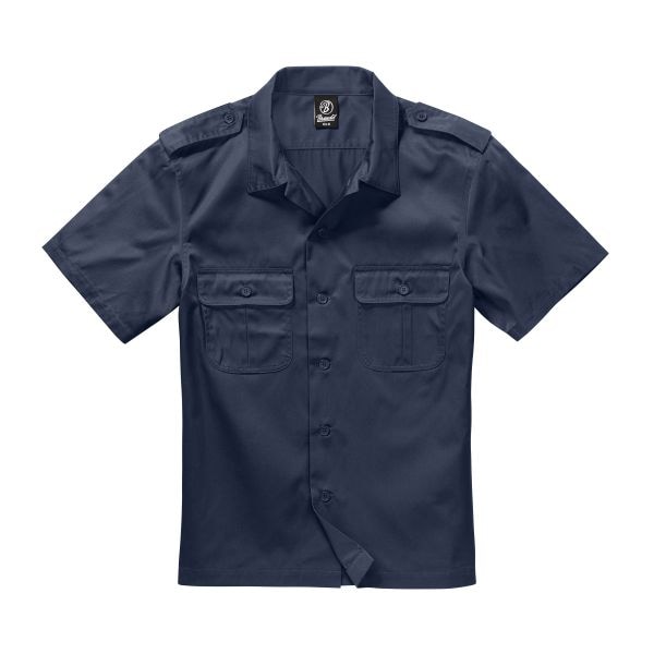 Camicia mezza manica, US, marca Brandit, colore blu