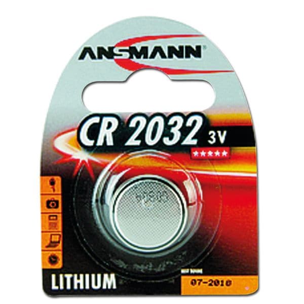 Batteria a bottone al litio CR2032 marca Ansmann