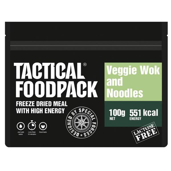 Cibo da outdoor Tactical Foodpack wok di verdure e pasta