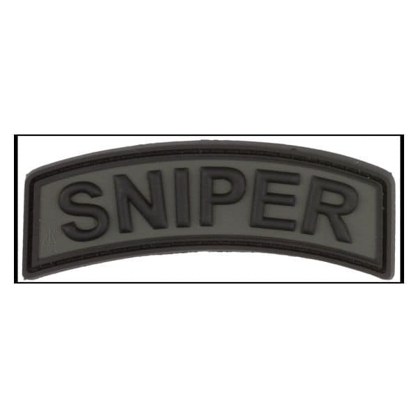 Patch 3D Sniper grigio battaglia