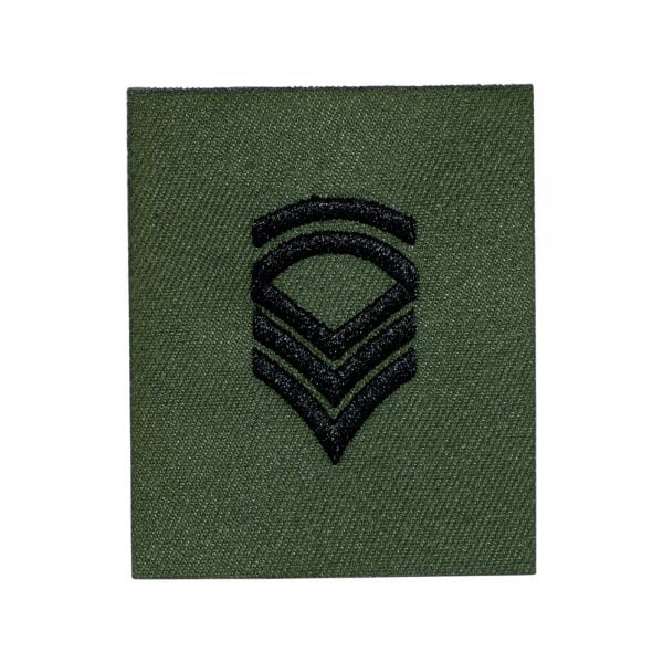 Patch di rango in tessuto Sergente US FC verde oliva