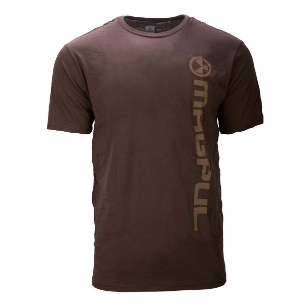 T-Shirt Fine Cotton Vert Logo colore marrone