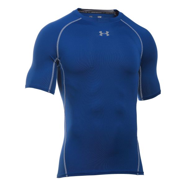 T-Shirt da uomo HeatGear Compression Shortsleeve UA blu