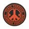 Patch in gomma 3D Peace Through Superior Firepower rosso
