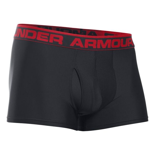 Boxer da uomo, Boxerjock UA corto, colore nero/rosso