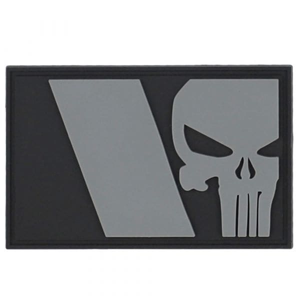 Patch 3D 101 Inc. 3D in PVC Punisher French Flag grigio