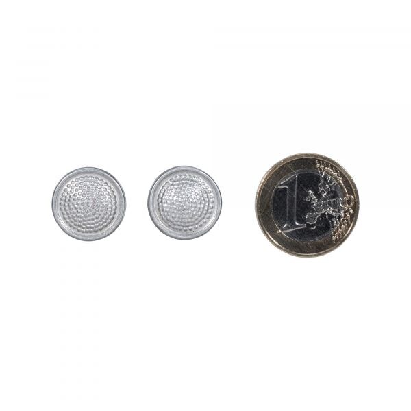 Set bottoni da spallina in alluminio NVA 16 mm