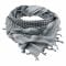 Fazzoletto da collo Shemag grigio/nero 110x110 cm