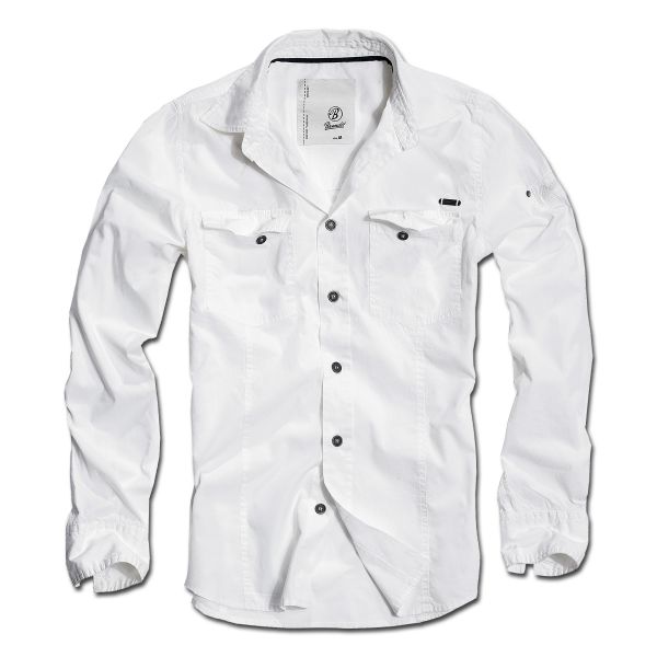 Brandit camicia slim fit bianca