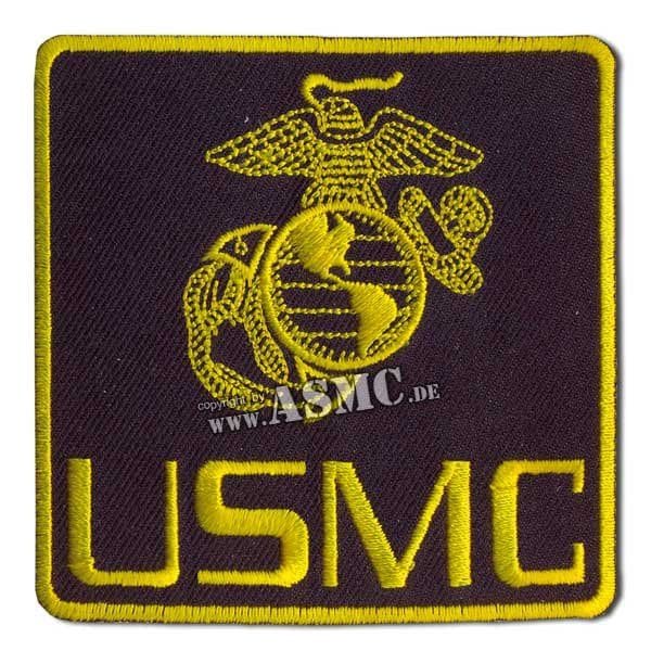 Insignia USMC rectangular black-gold