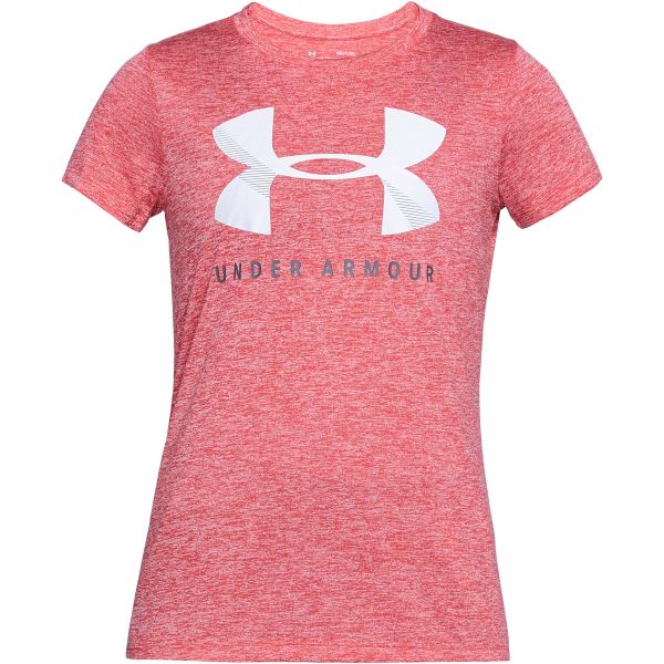 T-Shirt da donna Under Armour Tech Graphic Twist rosa