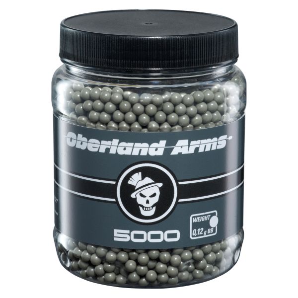 Oberland Arms Black Label BBs 0.12 g 5000 Stk. Flasche grau