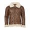 Giacca in pelle Alpha Industries B3 FL colore marrone