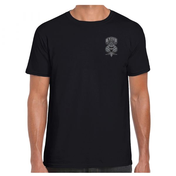 T-Shirt Ace Of Spades Mens marca 5.11 colore nero