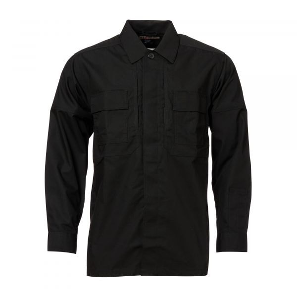 Camicia da uomo, serie TDU, marchio 5.11, colore nero