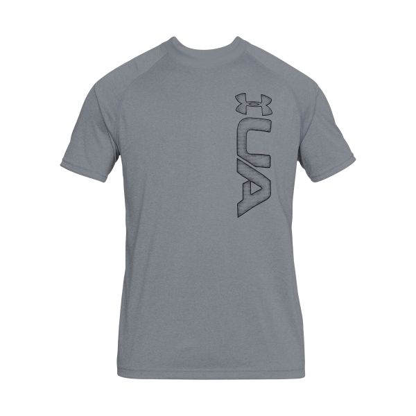T-Shirt Under Armour Tech Graphic colore grigio