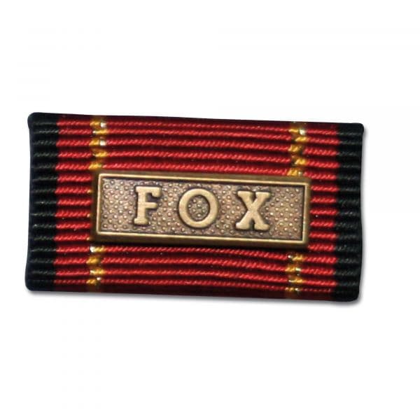 Label Pin Auslandseinsatz FOX bronze