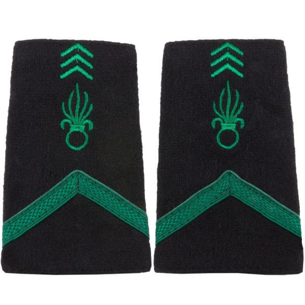 Distintivo di grado in stoffa Legione 1 Classe verde-nero