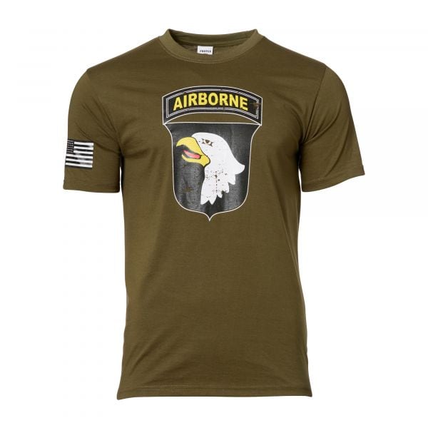 T-Shirt Fostex Garments USA 101st Airborne oliva