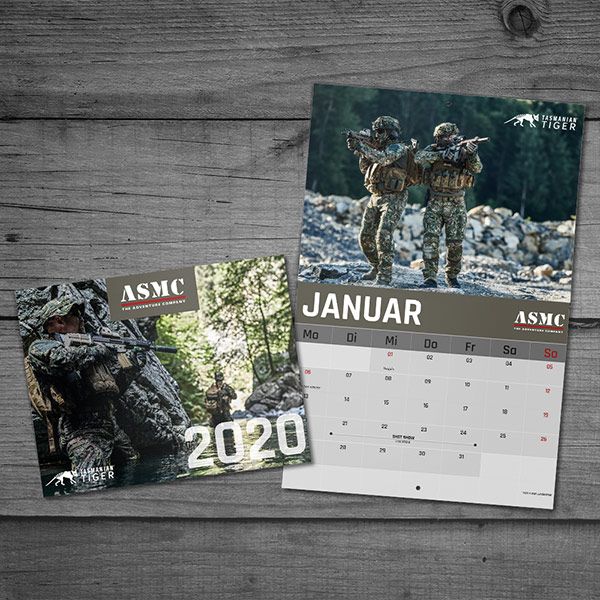 Calendario illustrato 2020 Tasmanian Tiger