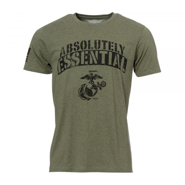 T-Shirt 7.62 Design USMC Absolutely Essential Military Green
