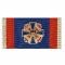 Lapel pin Fire Department Service Cross silver