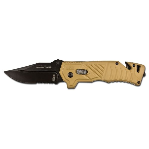 Taschenmesser RUI Tactical Clip Point coyote