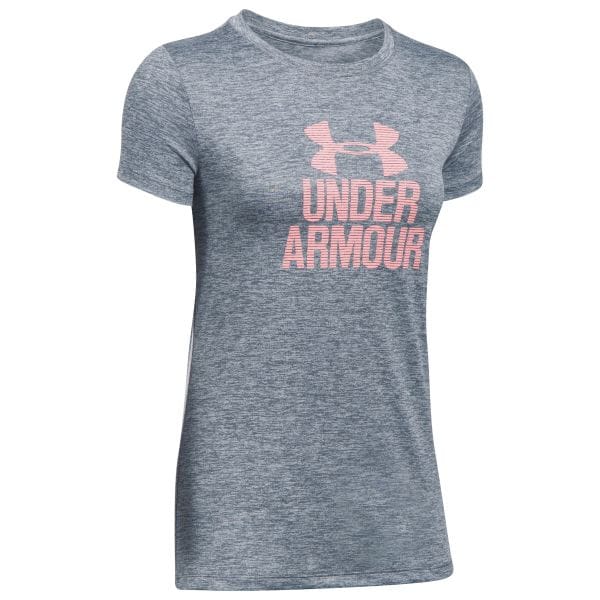 T-Shirt da donna Tech Crew UA grigio rosa