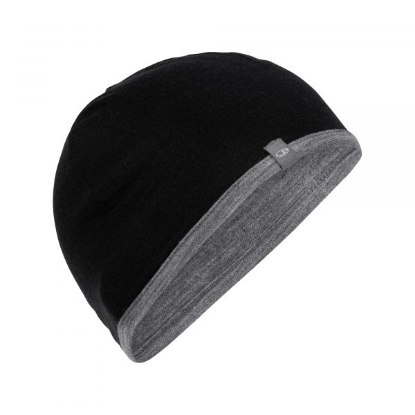 Icebreaker Mütze Pocket Hat schwarz gritstone heather