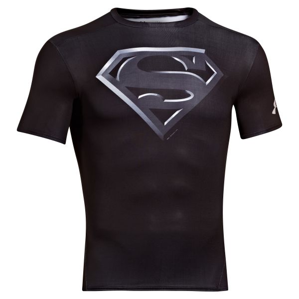 T-Shirt Alter Ego Supermen Under Armour colore nero