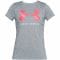 T-Shirt da donna Tech Graphic Twist Under Armour grigio