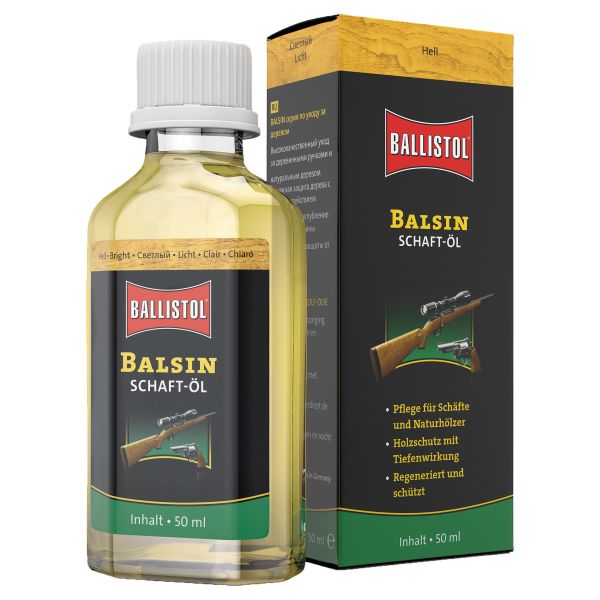 Olio protettivo chiaro per calci Balsin, Ballistol, 50 ml