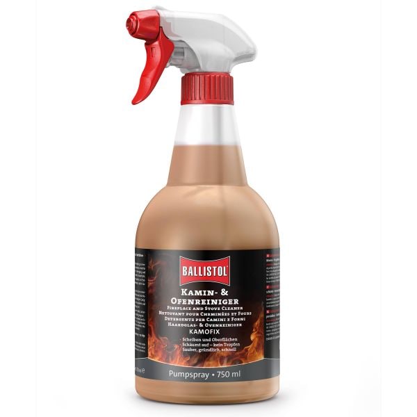 Spray pulizia caminetti e grill Kamofix Ballistol 750 ml