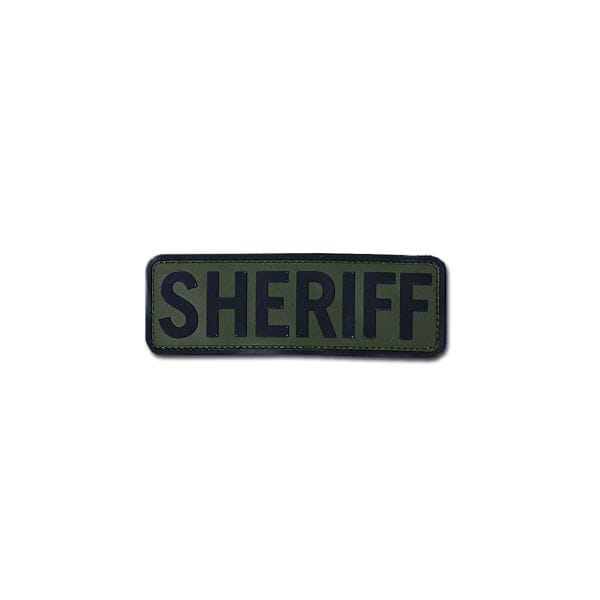 Patch in PVC MilSpecMonkey Sheriff 6x2 od- green