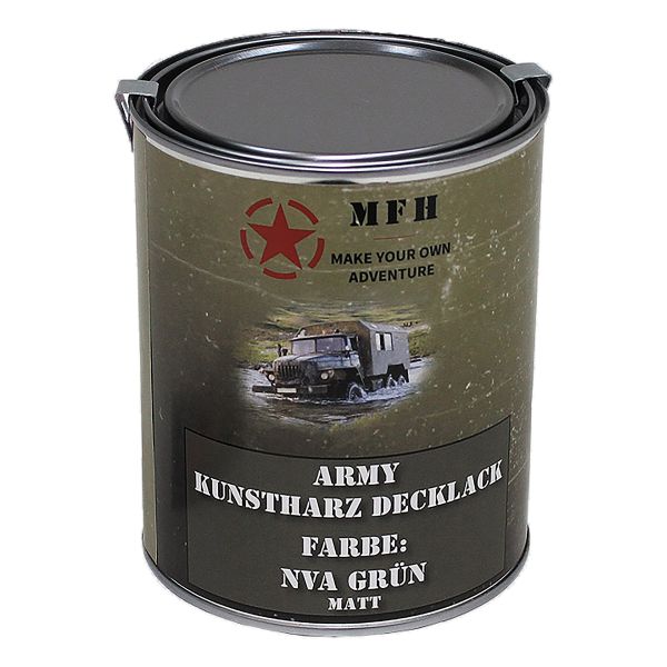 Vernice militare marca MFH verde NVA 1L