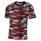T-Shirt US Streerstyle marca MFH rosso camo