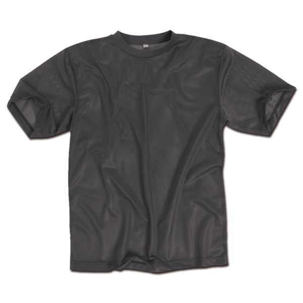 T-Shirt in mesh, marca Mil-Tec, nera