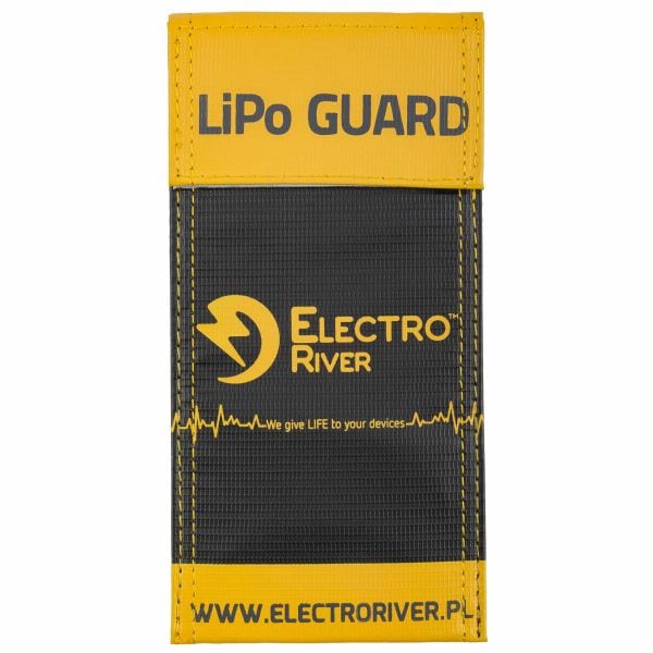 Tasca di sicurezza Electro River Li-Po Safety Bag-S nero giallo
