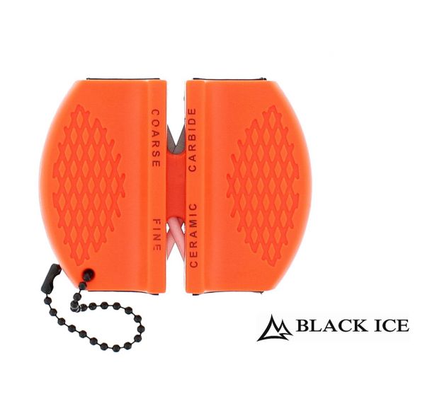 Affilacoltelli marca Black Ice 2 in 1 colore arancio