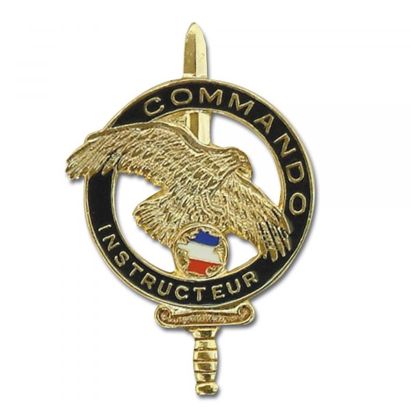 Distintivo francese Commando CEC Instructeur in metallo