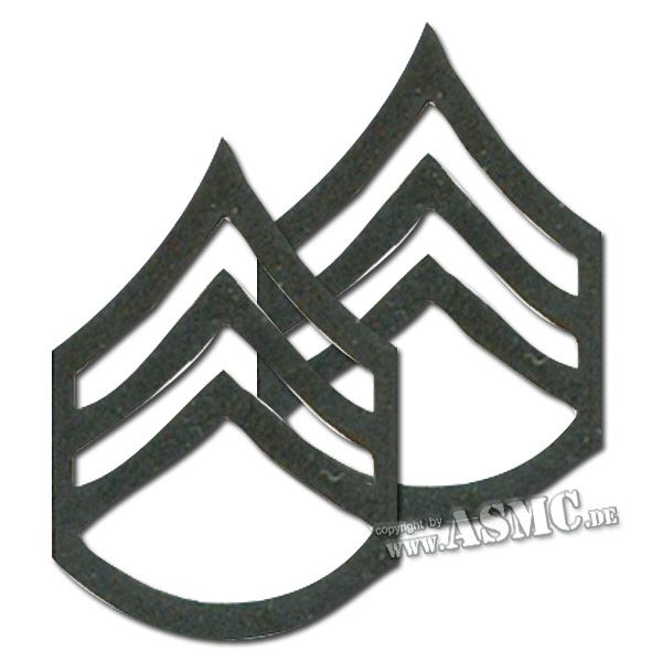 Distintivi di rango in metallo Sergente subordinato US